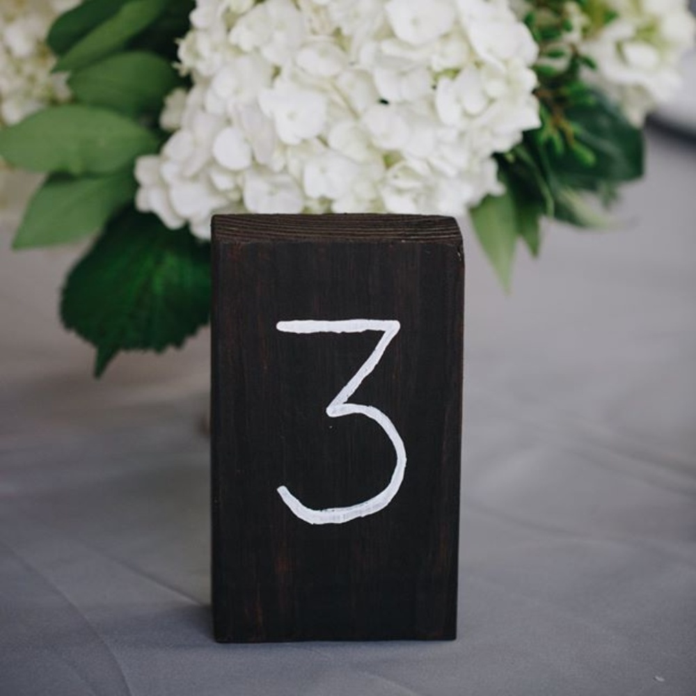 Handmade Wood Table Numbers 1-14